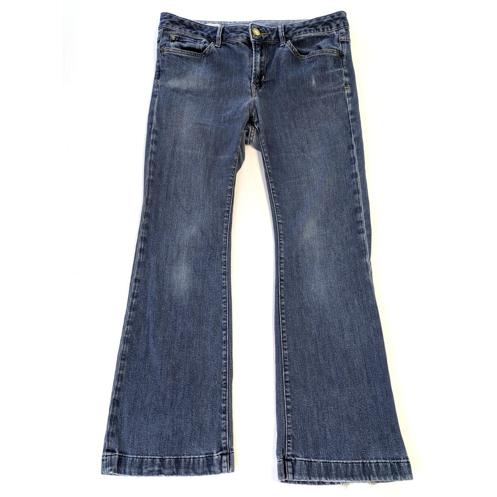 Gap 1969 Long & Lean Flare Jeans Medium Wash Denim Size 31 12a